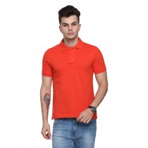 U.S.P.A Men's/ Women Collared Orange T- Shirt