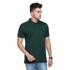 U.S.P.A Men's/ Women Collared Bottle Green T- Shirt