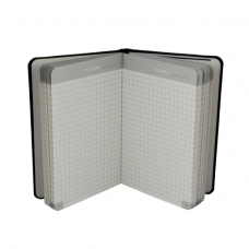 Note book pl script blk sqauare ruled A6