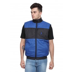 U.S.P.A Sleeveless Royal Blue & Black Reversible Jacket