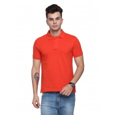 U.S.P.A Men's/ Women Collared Orange T- Shirt