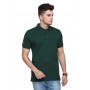 U.S.P.A Men's/ Women Collared Bottle Green T- Shirt